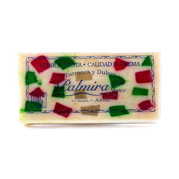 Barra de Turrón de Jijona Artesano Palmira de Frutas